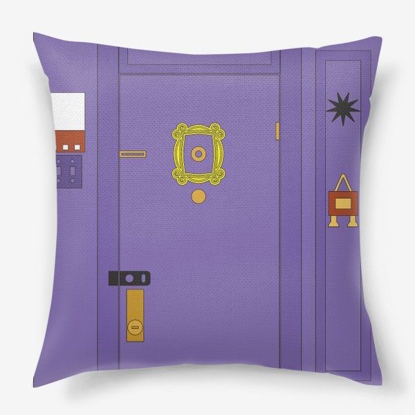 Подушка «Дверь фиолетовая»