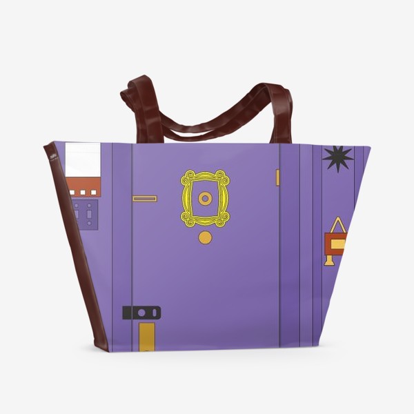 Пляжная сумка «Дверь фиолетовая»