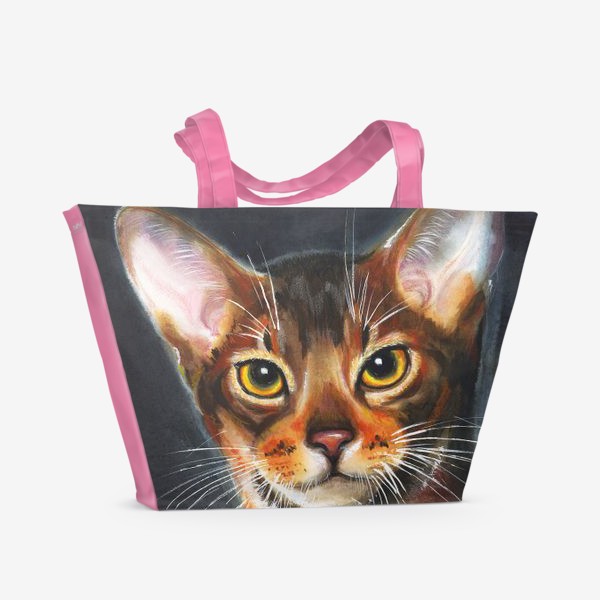 Пляжная сумка &laquo;Watercolor Oriental Cat&raquo;