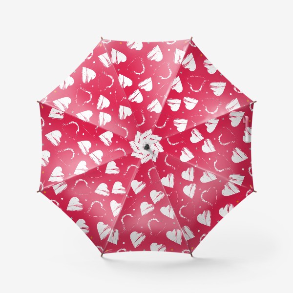 Зонт «Сердца в красном»
