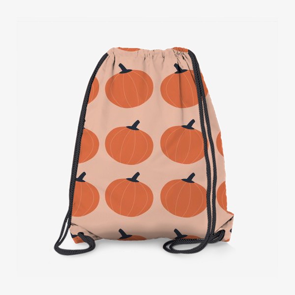 Рюкзак «Оранжевые тыквы осенний паттерн»