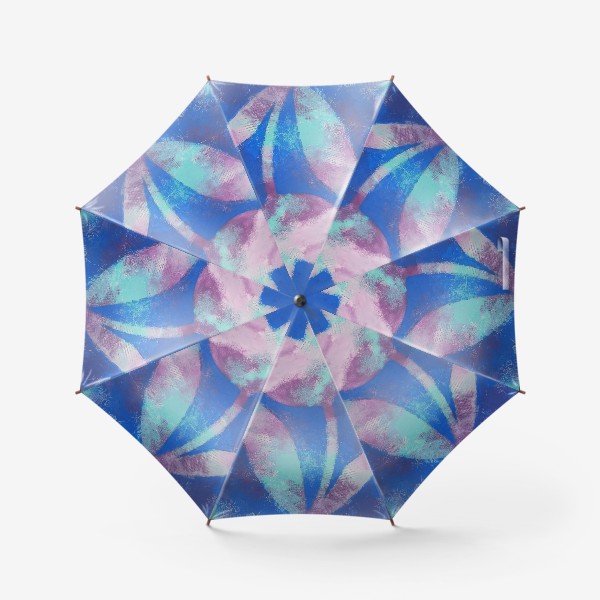Зонт «Тюльпан. Синий. Живопись»