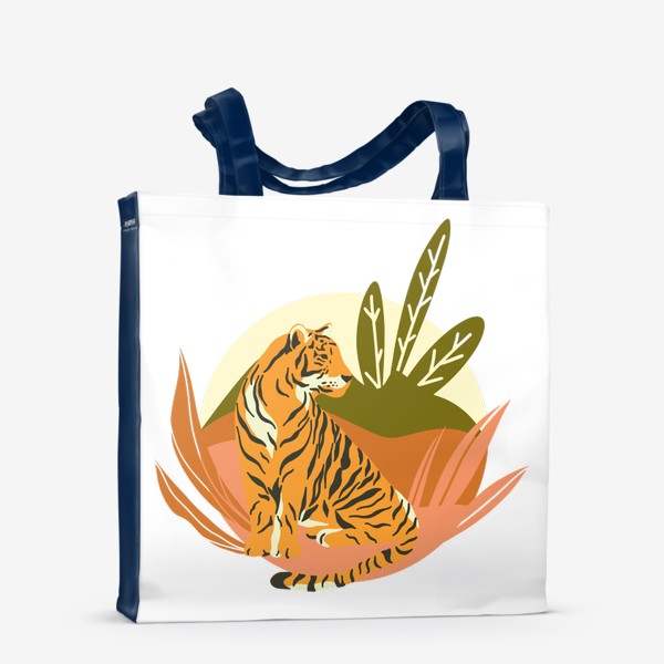 Сумка-шоппер «Тигр в джунглях.»