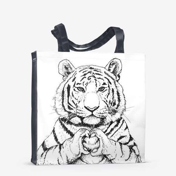 Сумка-шоппер «Тигр любит тебя»
