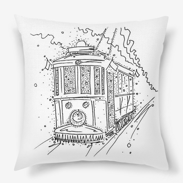 Подушка «Трамвайчик.»