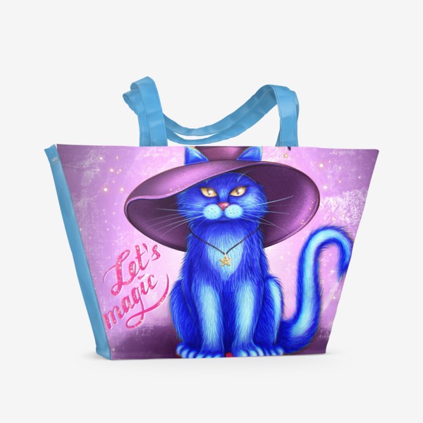 Пляжная сумка «Котик предсказатель»