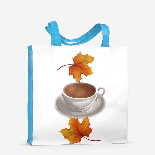 Сумка-шоппер «Кофе и кленовые листья»