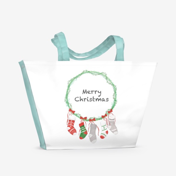 Пляжная сумка «Счастливого Рождества »