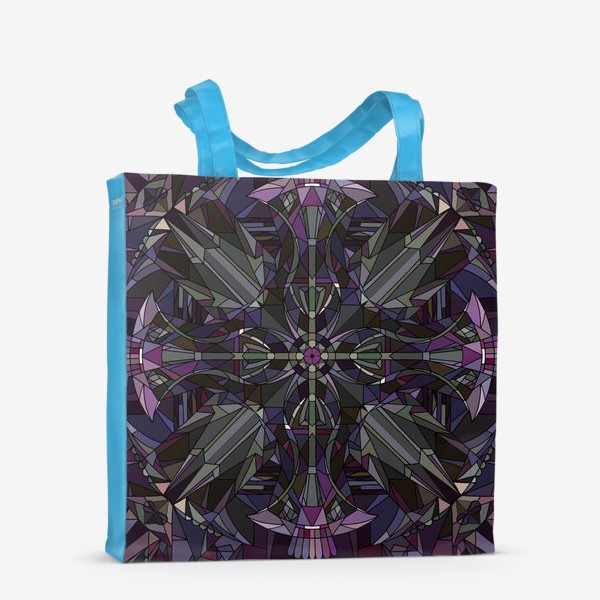 Сумка-шоппер «Флористический геометрический орнамент»
