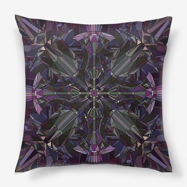 Подушка «Флористический геометрический орнамент»