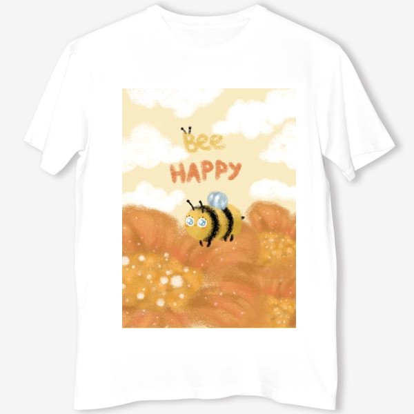 Футболка «Bee happy »