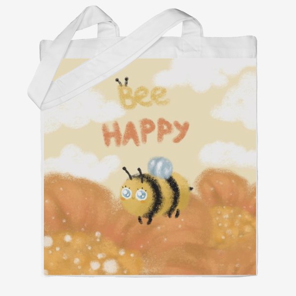 Сумка хб «Bee happy »