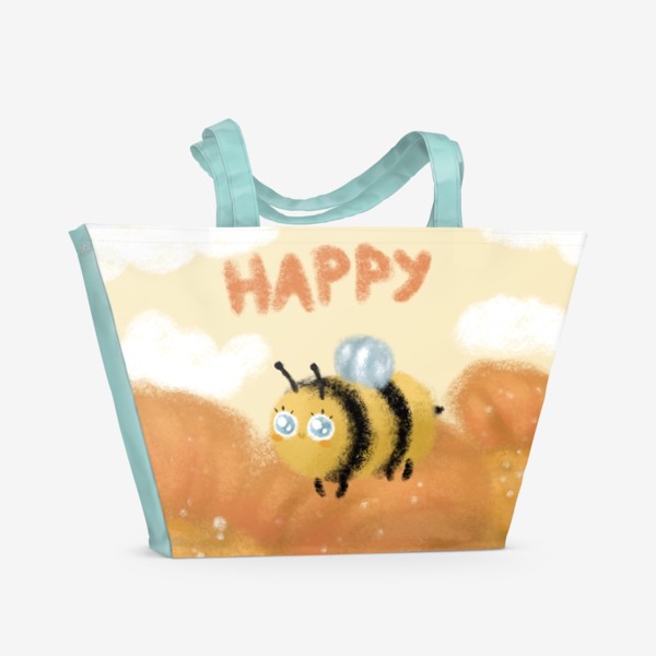 Пляжная сумка «Bee happy »
