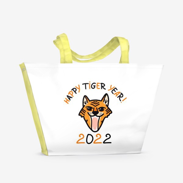 Пляжная сумка «Счастливого тигрового года!»