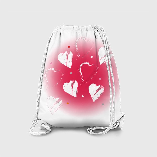 Рюкзак «Сердца в красном»