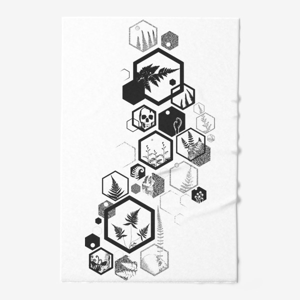 Полотенце «Hexagon Fern Ink»