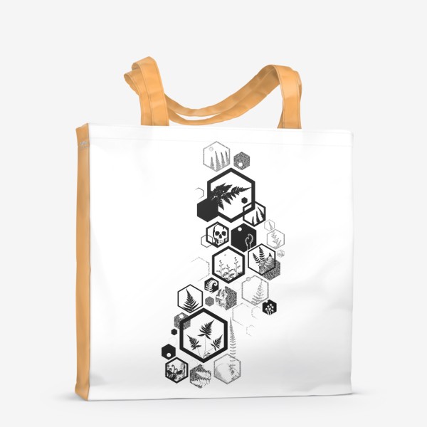 Сумка-шоппер «Hexagon Fern Ink»