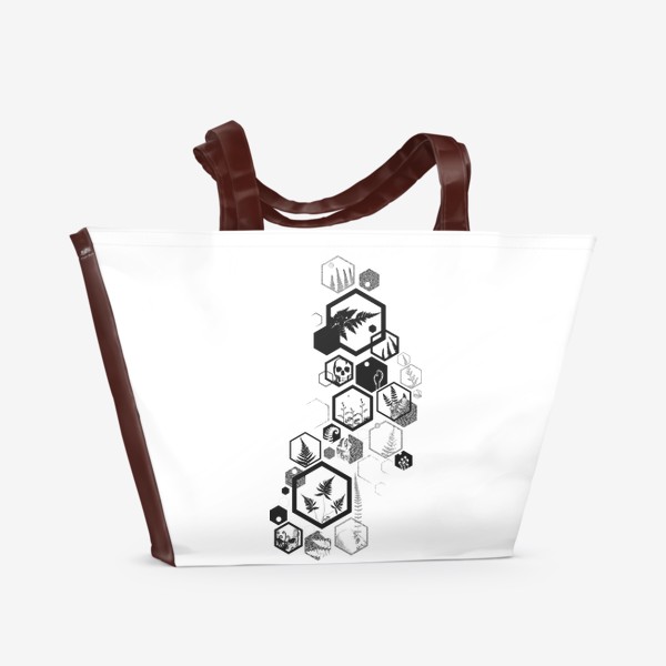 Пляжная сумка «Hexagon Fern Ink»