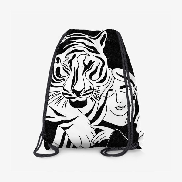 Рюкзак «Девушка и тигр»