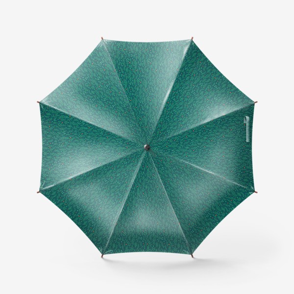 Зонт «Паттерн Листва и ягоды»