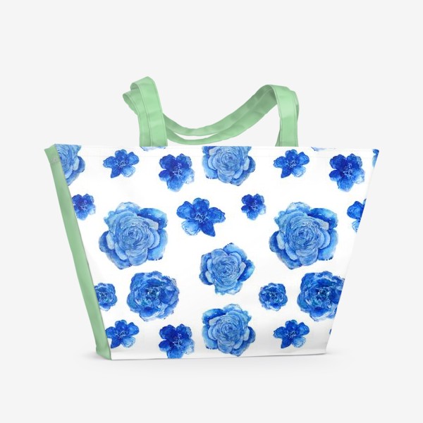Пляжная сумка «Ультрамариновые розы»