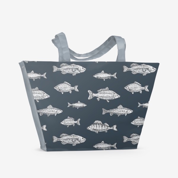 Пляжная сумка «Рыбкин паттерн»