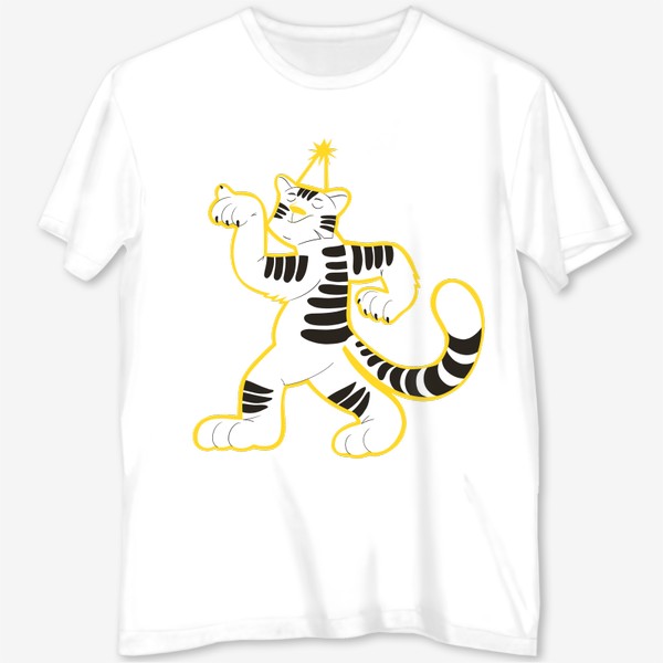 Футболка с полной запечаткой «Тигровый танец. Тигр — символ года»