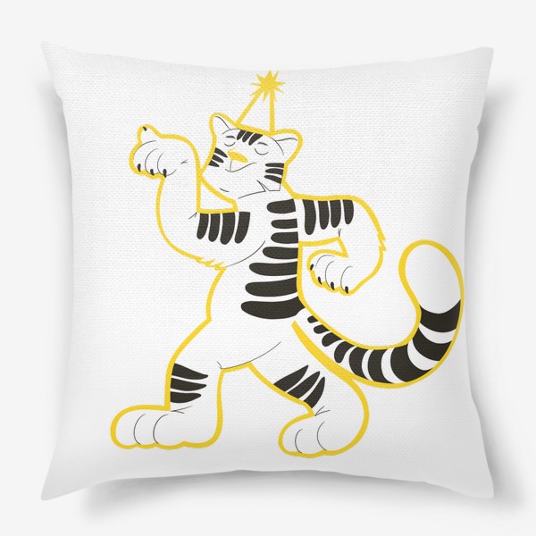 Подушка &laquo;Тигровый танец. Тигр — символ года&raquo;