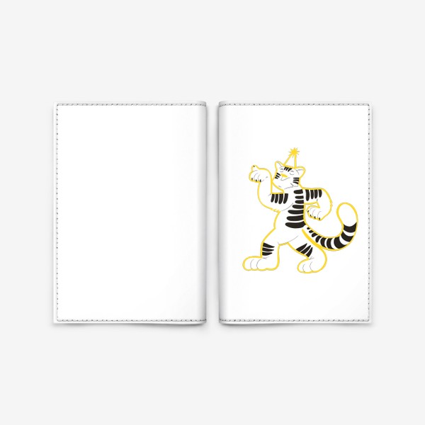 Обложка для паспорта «Тигровый танец. Тигр — символ года»