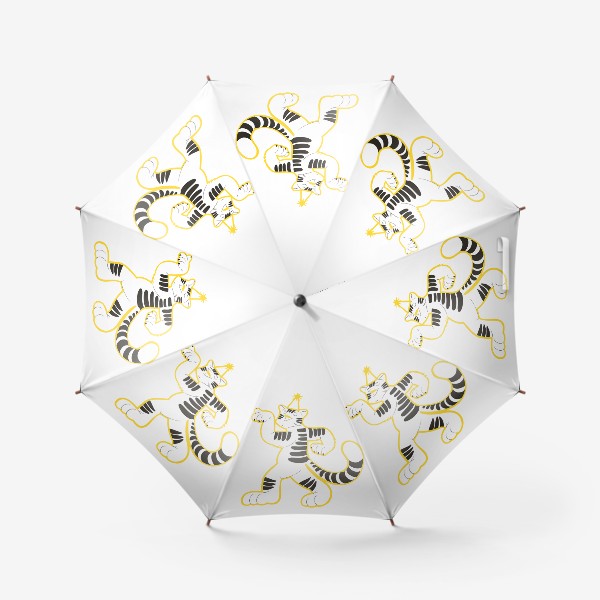Зонт &laquo;Тигровый танец. Тигр — символ года&raquo;