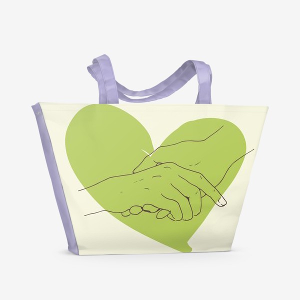 Пляжная сумка «Руки влюбленных»