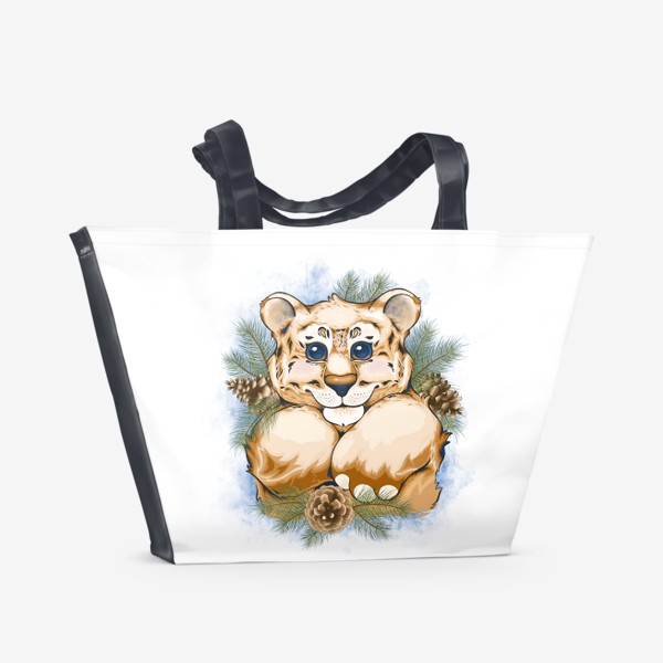 Пляжная сумка «Тигр. Символ Года 2022»