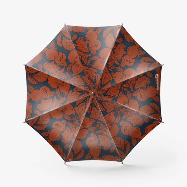 Зонт «Грецкие орехи и листва»