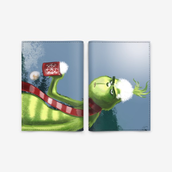 Обложка для паспорта «Grinch»