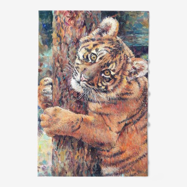 Полотенце «Тигр, тигренок, год тигра»