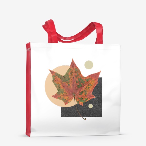 Сумка-шоппер «Золотая осень - композиция с кленовым листом № 1»