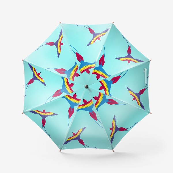 Зонт «Воздушные змеи. Яркий, красочный принт»