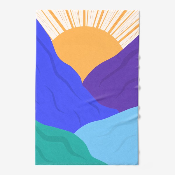 Полотенце «Горы и солнце»