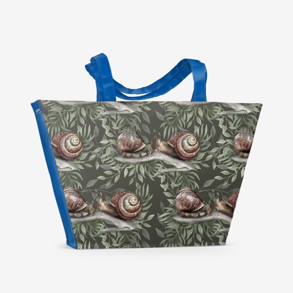 Пляжная сумка «улитки в тропиках»