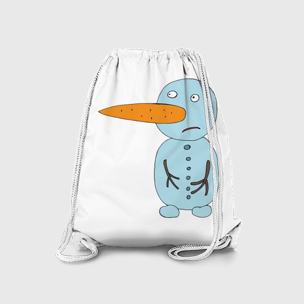 Рюкзак «Снеговик  в недоумении.»