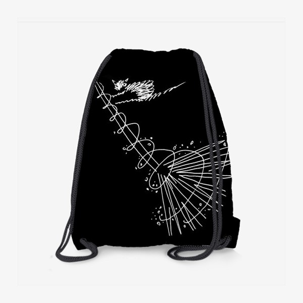 Рюкзак «Метла ведьмы. Черный.»