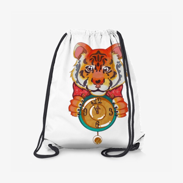 Рюкзак «Новогодний тигрёнок с часами 2022»