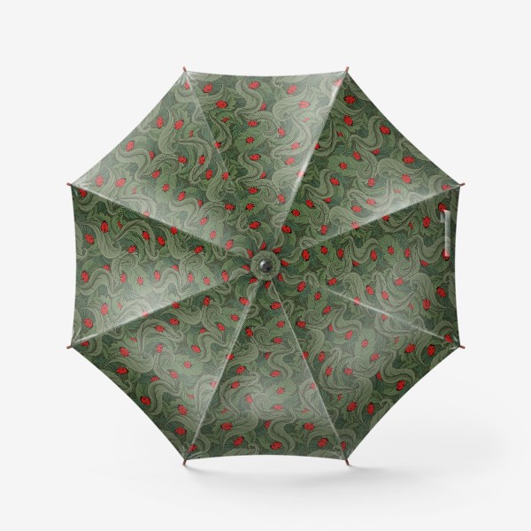 Зонт «Божьи коровки в листве»