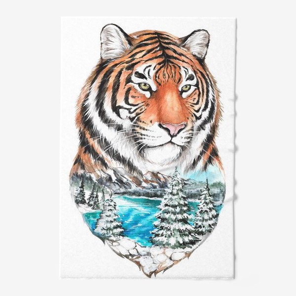 Полотенце «Тигр и природа»