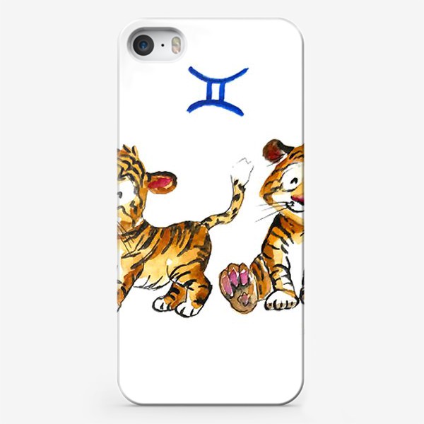 Чехол iPhone «близнецы год тигра новый год»