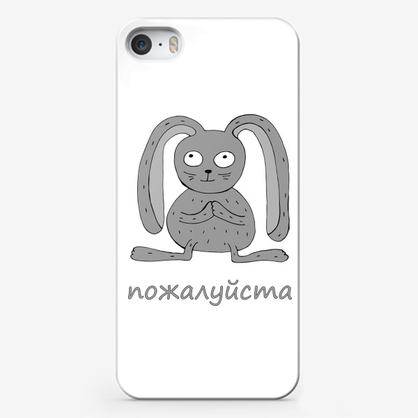 Чехол iPhone «Забавный заяц.»