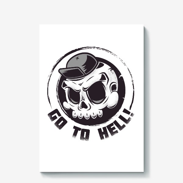 Холст «Skull Go to Hell»