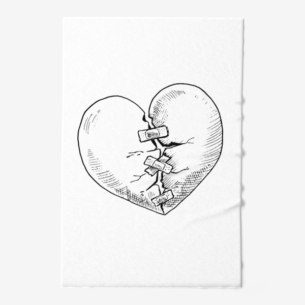 Полотенце «разбитое сердце»
