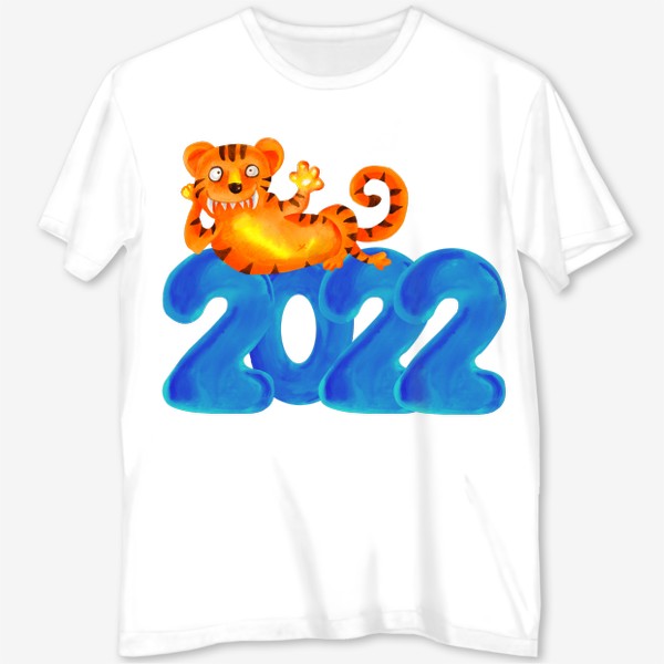 Футболка с полной запечаткой «Тигровый год 2022»