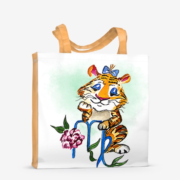 Сумка-шоппер «дева год тигра новый год тигра»